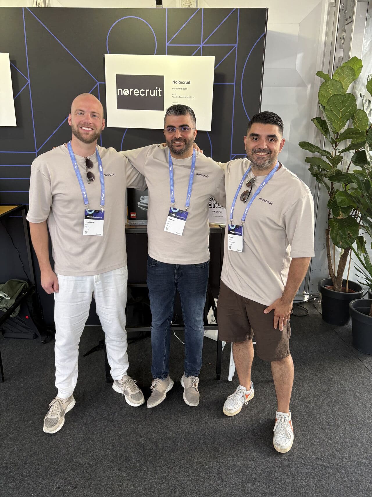 The NoRecruit founding team — three ex-LinkedIn professionals